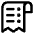 Receipt 1 Icon from Core Line Set