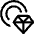 Casino Chip Diamond Icon from Ultimate Regular Set