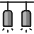 Ceiling Lamp Double Icon from Ultimate Colors Set | Free Download as SVG Vector and Transparent PNG | Streamline icons