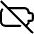 Battery Slash No Icon from Ultimate Regular Set