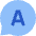 Chat Bubble Answer Circle Icon from Sharp Flat Set