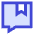 Chat Bubble Bookmark Reply Comment Icon from Sharp Duo Set