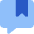 Chat Bubble Bookmark Reply Comment Icon from Core Flat Set