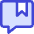 Chat Bubble Bookmark Reply Comment Icon from Core Duo Set