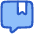 Chat Bubble Bookmark Reply Comment Icon from Plump Duo Set