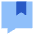 Chat Bubble Bookmark Reply Comment Icon from Sharp Flat Set