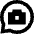 Chat Bubble Camera Oval Icon from Sharp Remix Set