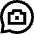 Chat Bubble Camera Oval Icon from Sharp Line Set