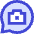 Chat Bubble Camera Oval Icon from Sharp Duo Set
