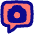 Chat Bubble Camera Square Icon from Flex Pop Set