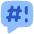 Chat Bubble Censor Square Icon from Flex Flat Set