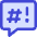 Chat Bubble Censor Square Icon from Core Duo Set