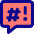 Chat Bubble Censor Square Icon from Core Pop Set