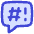 Chat Bubble Censor Square Icon from Flex Duo Set