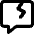 Chat Bubble Crack Square Icon from Core Remix Set