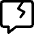 Chat Bubble Crack Square Icon from Core Line Set