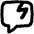 Chat Bubble Crack Square Icon from Flex Remix Set