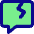 Chat Bubble Crack Square Icon from Core Pop Set