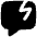 Chat Bubble Crack Square Icon from Flex Solid Set