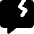 Chat Bubble Crack Square Icon from Core Solid Set
