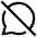 Chat Bubble Disable Oval icon - Free transparent PNG, SVG. No sign up needed.