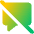 Chat Bubble Disable Square Icon from Core Gradient Set