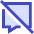 Chat Bubble Disable Square Icon from Sharp Duo Set