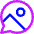 Chat Bubble Mms Media Photo Circle Icon from Core Neon Set