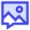 Chat Bubble Mms Media Photo Icon from Sharp Duo Set