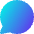 Chat Bubble Oval Icon from Core Gradient Set