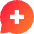 Chat Bubble Oval Add Icon from Sharp Gradient Set