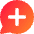 Chat Bubble Oval Add Icon from Core Gradient Set
