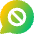 Chat Bubble Oval Block Icon from Core Gradient Set