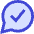 Chat Bubble Oval Check icon - Free transparent PNG, SVG. No sign up needed.