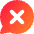 Chat Bubble Oval Delete Icon from Core Gradient Set