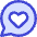 Chat Bubble Oval Favorite Heart icon - Free transparent PNG, SVG. No sign up needed.