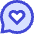 Chat Bubble Oval Favorite Heart Icon from Sharp Duo Set | Free Download as SVG Vector and Transparent PNG | Streamline icons