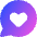 Chat Bubble Oval Favorite Heart Icon from Core Gradient Set | Free Download as SVG Vector and Transparent PNG | Streamline icons