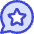 Chat Bubble Oval Favorite Star Icon from Core Duo Set