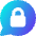 Chat Bubble Oval Lock Icon from Core Gradient Set