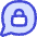 Chat Bubble Oval Lock icon - Free transparent PNG, SVG. No sign up needed.