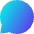 Chat Bubble Oval Icon from Sharp Gradient Set