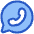 Chat Bubble Oval Phone Icon from Plump Duo Set | Free Download as SVG Vector and Transparent PNG | Streamline icons