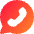 Chat Bubble Oval Phone Icon from Core Gradient Set