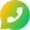 Chat Bubble Oval Phone Icon from Sharp Gradient Set