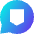 Chat Bubble Oval Protect Icon from Sharp Gradient Set