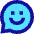 Chat Bubble Oval Smiley 1 Icon from Sharp Pop Set