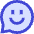 Chat Bubble Oval Smiley 1 Icon from Sharp Duo Set