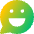 Chat Bubble Oval Smiley 2 Icon from Core Gradient Set