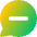 Chat Bubble Oval Subtract Icon from Core Gradient Set